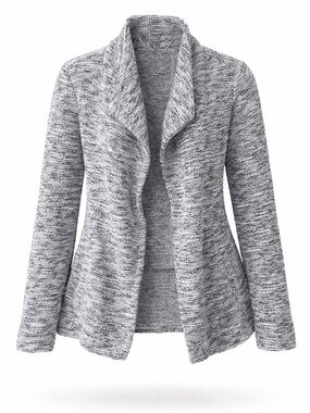 J. McLaughlin tweed sweater cardigan, large